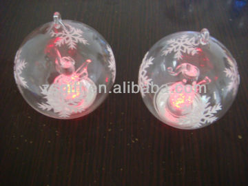 brilliant christmas led light handicrafts glass ball ornaments