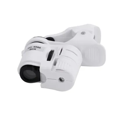 Phone Microscope Magnifying Glass Mobile Phone Camera Video 60 Times Mini Portable High Magnification Microscope