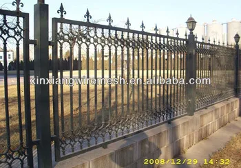 Manufacture supply Galvanized Wrought Iron Fence