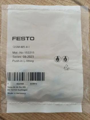 FESTO QSM Fittings - QSM-M7-4-I, QSM-M5-4-I, QSMT-M5-6, QSML-M5-4