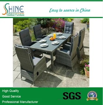 Garden Dining Furniture Rattan table and chair dinning table set