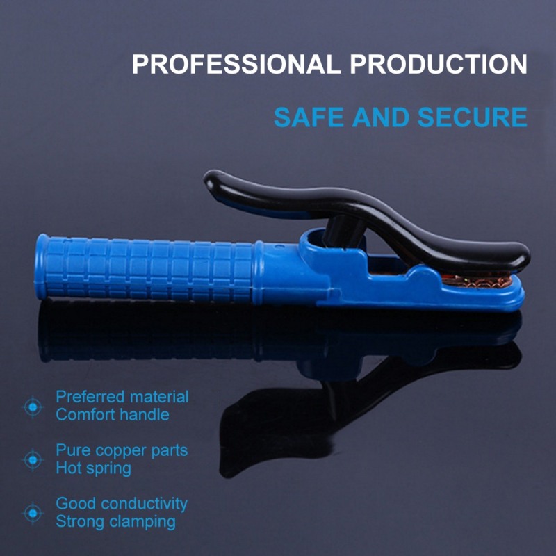 800A Electrode Holder Stick Welding Rod Copper Handle Clamp Tool Welding Clamps Stinger Heat Resistant Welding Holder Welder