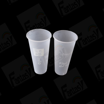 Custom 8/16/32oz Disposable Bubble Tea PP Injection Cup