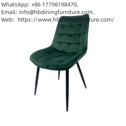 Dining Furniture Light Luxury Multi-Colored Iron Legs Smooth Leather With Shape Home Living Room Furniture Dining Chair