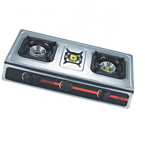 3 Stove Burner in Stainless Steel Table