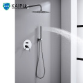 Chrome Brass Bathroom Concealed Shower Faucet Mixer Tap