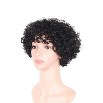 100% NATURAL VIRGIN REMY HUMAN HAIR  CURLY WIG