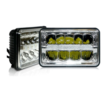 Semi Trucks Custom 4X6 LED Headlights with Daytime Running Lights