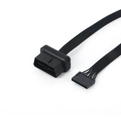 Automotive Flat Diagnostic Extension Cable for OBDII