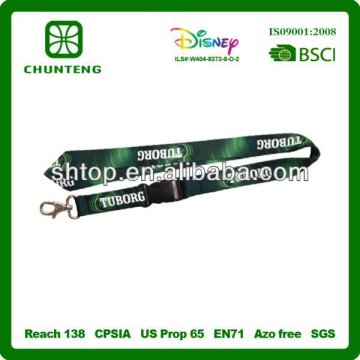 fashion hot sell satin ribbon lanyards