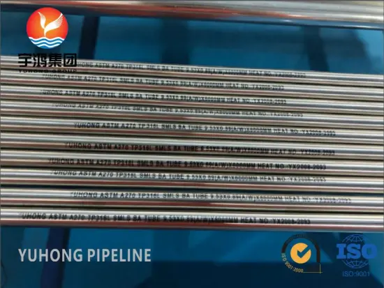 ASTM A270 TP316L SMLS BA U Bend Tube