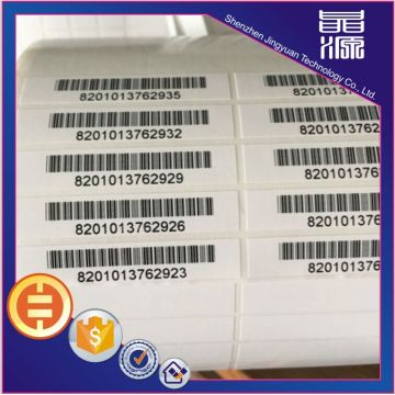 Impresión del sello de etiqueta de seguridad de código de barras