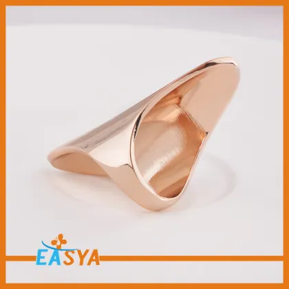 High Polished Gold Shiny Bar Brand Ring Design