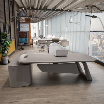 Luxury Lacquered Wood Finish office desk