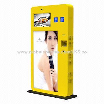 Touchscreen kiosk with self-service interactive information kiosk for lobby and malls