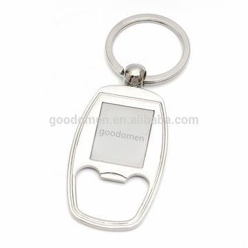 Vinyl coated stainless steel beer bottle opener keychain