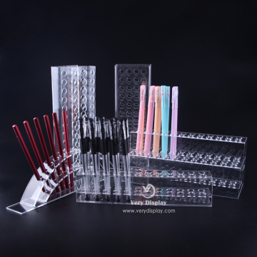 Clear Acrylic Pen Holder Display Organizer för skrivbord