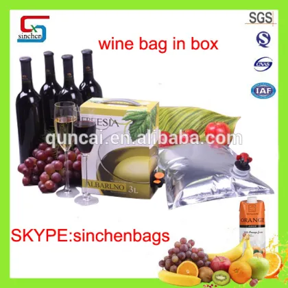 Aseptic bag in box apple juice bag in box