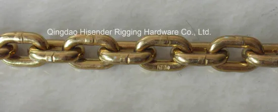 G80 Link Chain, Yellow Zinc Plate