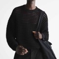 Crew Neck Cotton Knitted Sweater For Men