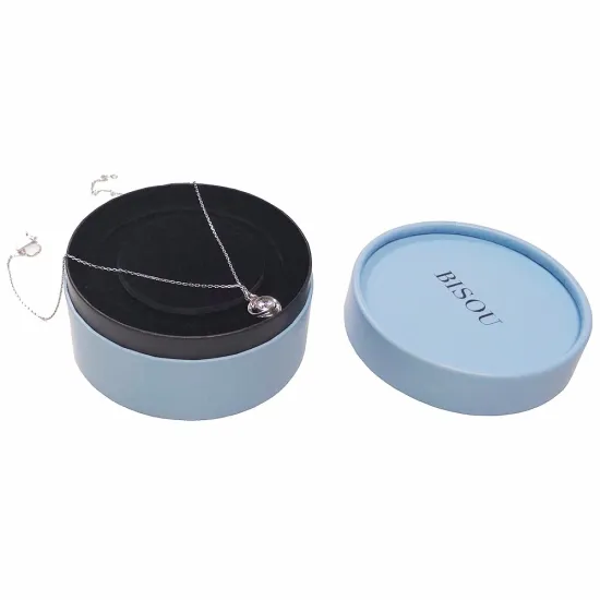 OEM Matt Black Paper Necklace Gift Packaging Box