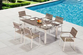 wholesale outdoor garden furniture wooden table chair dining wooden furniture