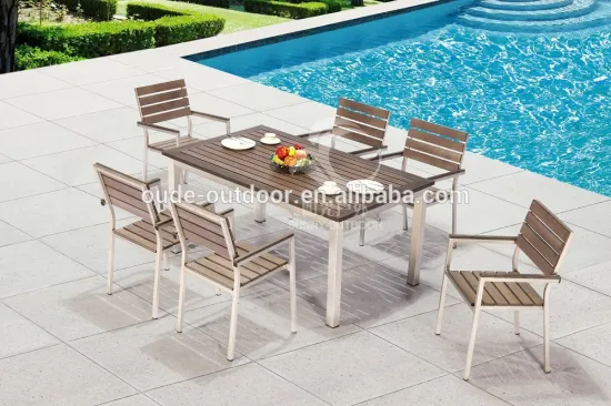 wholesale outdoor garden furniture wooden table chair dining wooden furniture