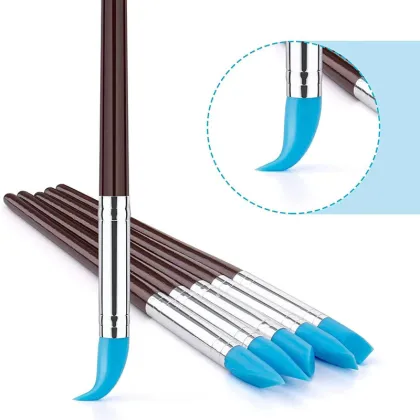 Silicone Clay Sculpting Tool Set - 10Pcs Modeling Dotting Tool for Pottery and Art Crafts