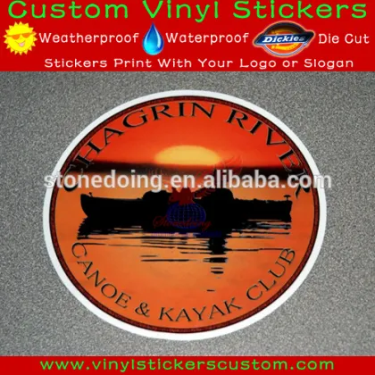 Custom vinyl static cling sticker, car body stickers