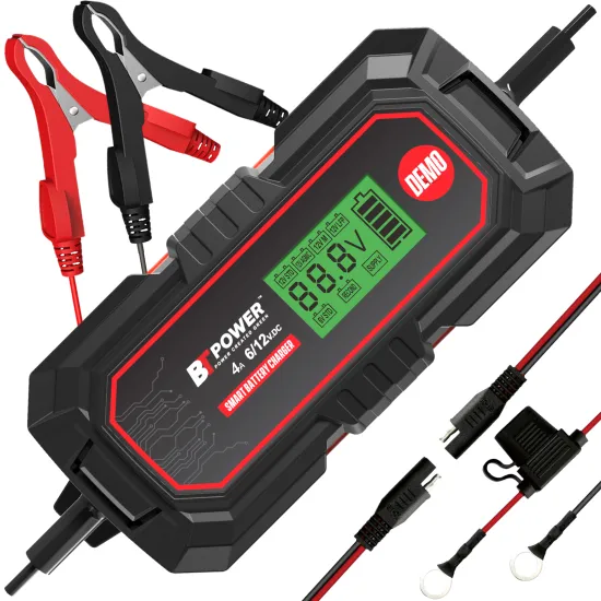 Universal 12V Battery Charger and Maintainer for Cars, Trucks, Motorcycles, and Various Vehicles