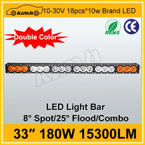 33inch Multi color led light bar 180W 15300LM