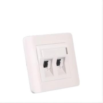 AMP British Style Panel Dual-Port-Winkel-Netzwerk-Panel 8-1859168-1 mit Cat5e/Cat6-Modulen