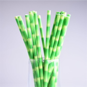 Green party drinking straws