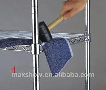 4-tier indoor metal home storage rack furniture