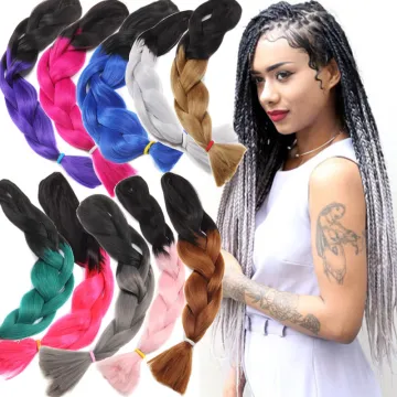 Aisi Hair High Quality Jumbo Braiding Hair Extensions Heat Resistant Synthetic Fiber Braiding Hair Extensions