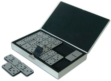 double six aluminum domino set