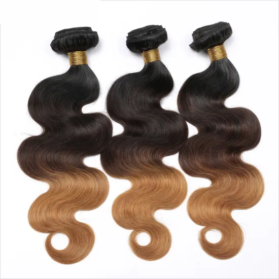 X-TRESS 9A 100% Unprocessed Virgin Brazilian Hair Body Wave Hair Styles 100 Grams 1B/4/27 Brazilian Human Hair Weave Bundle