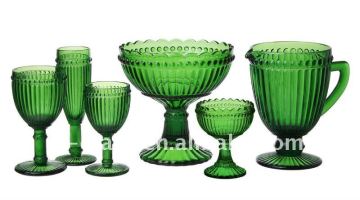 pressed colored glass drinkwares