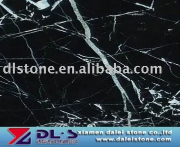 black marble tiles