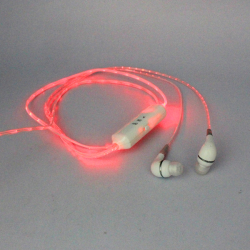 Hot Selling, Christmas Promotion Gift LED Light Earphone with Mic