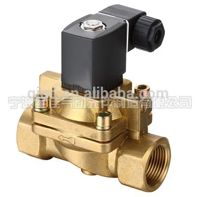Brass Body high pressure solenoid valve with 24v dc solenoid coil