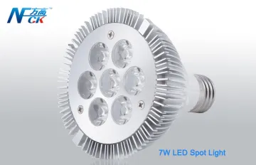 Energy-saving E27 7w Pure White Led Spot Light Bulbs , Ra90 Led Spot Light