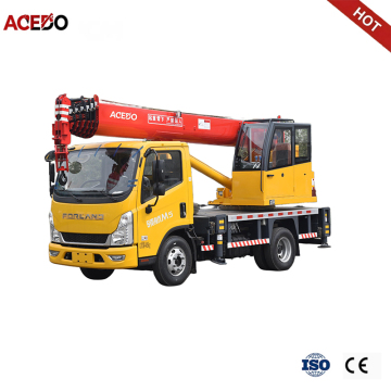 5-ton Foton double rear outrigger truck crane