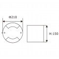 LEDER โคมไฟฝังพื้น LED ทรงสี่เหลี่ยม 20W