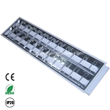 t8 surface mounted louver light fixture