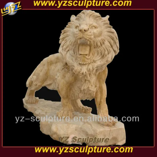 carving stone lion garden sculpture for garden