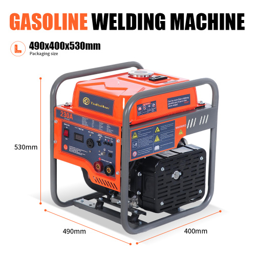 Generador soldador de gasolina de 3kW con tanque de combustible de 15L