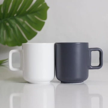 Ceramic Coffee Mug with Custom Logo and Bamboo Lid