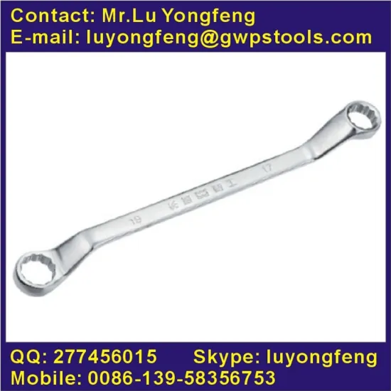 double offset ring spanner in metric, mirror polished
