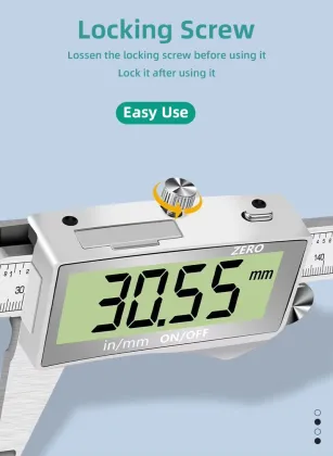 Digital Vernier Calipers and Stainless Steel Measuring Tools